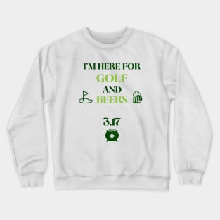 Golf Tee Shirt, Golf, Golf shirt, Golfing tee shirt, Fun golf shirt, golf clothing, St. Patricks Day Crewneck Sweatshirt